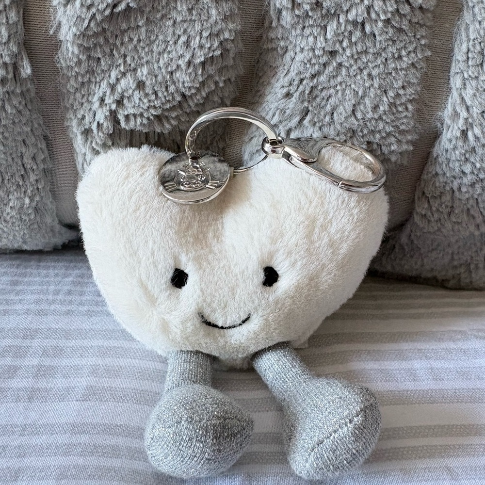 Jellycat Amuseable Cream Heart Keychain
